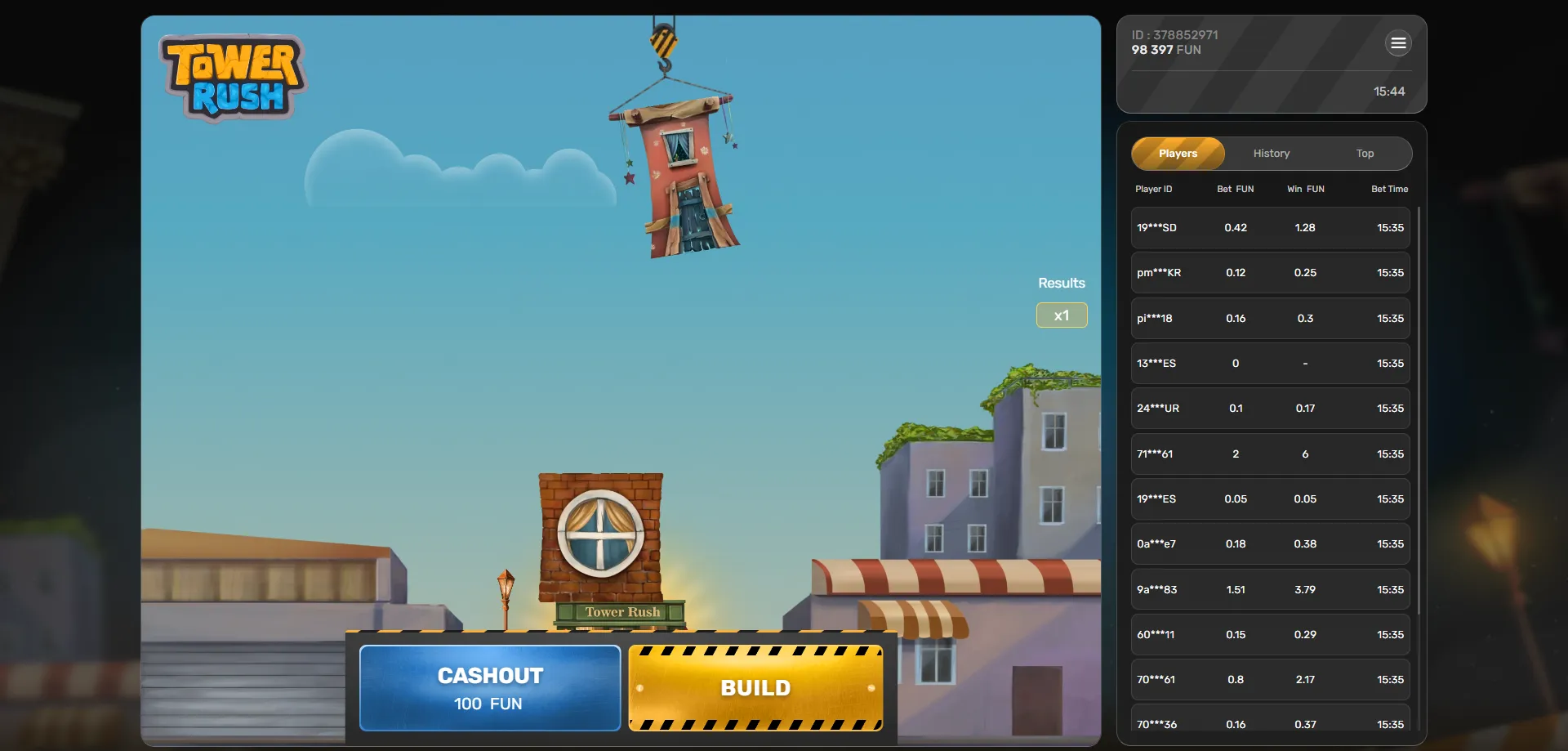 D&eacute;p&ocirc;t Tower Rush avec portefeuille mobile CI &mdash; Orange Money, Wave